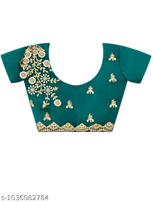 SM Women Georgette Solid Saree
