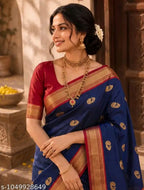 SM Women Cotton Silk Saree