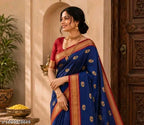 SM Women Cotton Silk Saree
