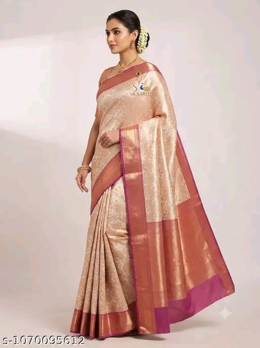 SM Women Banarasi Silk Woven Design Saree