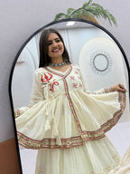 SM Pure Cotton Kediyu Style Lehenga Choli with Hotfix Work