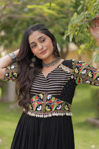 SM Rayon Kutchi Gamthi Embroidered Navratri Gown