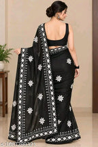 SM Women Twill Net Saree with Bangalori Silk Blouse
