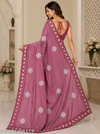 SM Women Twill Net Saree with Bangalori Silk Blouse