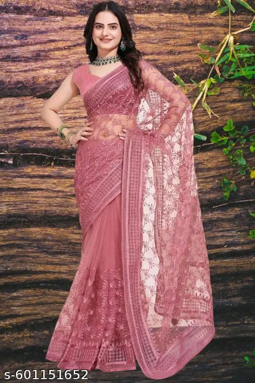 SM Women Self-Design Saree with Art Silk Blouse
