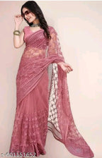 SM Women Self-Design Saree with Art Silk Blouse