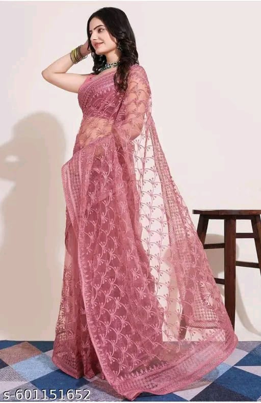 SM Women Self-Design Saree with Art Silk Blouse