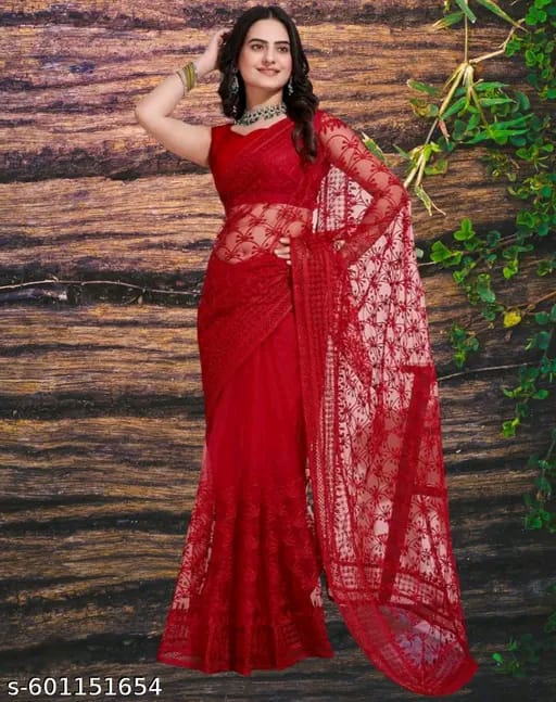 SM Women Self-Design Saree with Art Silk Blouse