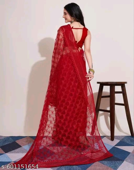SM Women Self-Design Saree with Art Silk Blouse