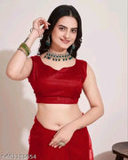 SM Women Self-Design Saree with Art Silk Blouse