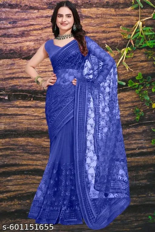 SM Women Self-Design Saree with Art Silk Blouse