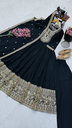 SM New Designer Party Gown, Pant & Dupatta