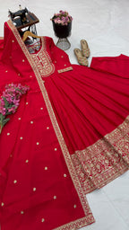 SM New Designer Party Gown, Pant & Dupatta