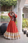 SM Traditional Kutchi Gamthi Patchwork Flared Gown