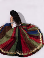 SM Traditional Rayon Georgette Multicolor Kali Chaniya with Grand 8M Flair