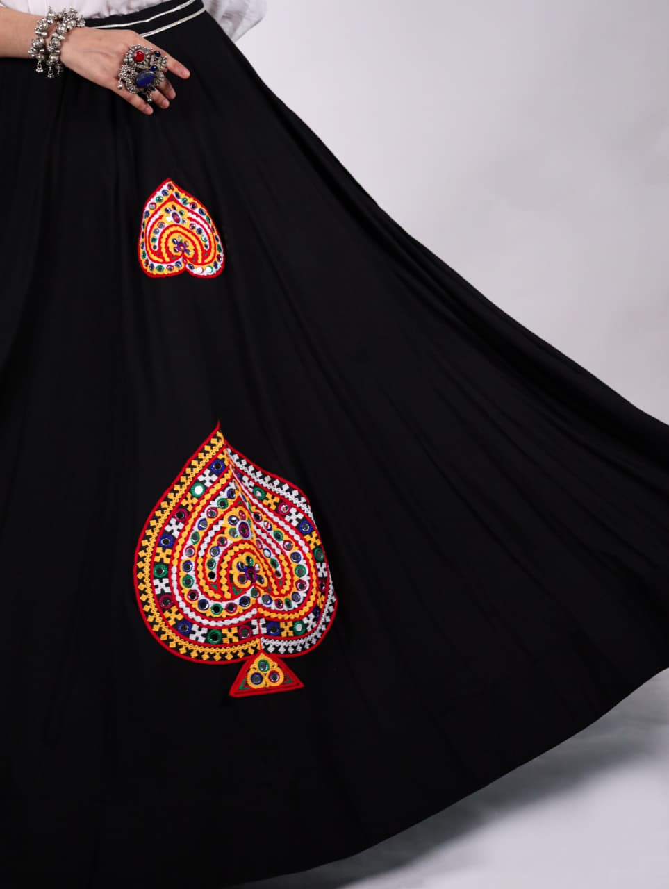 SM Traditional Rayon Georgette Multicolor Kali Chaniya with Grand 8M Flair
