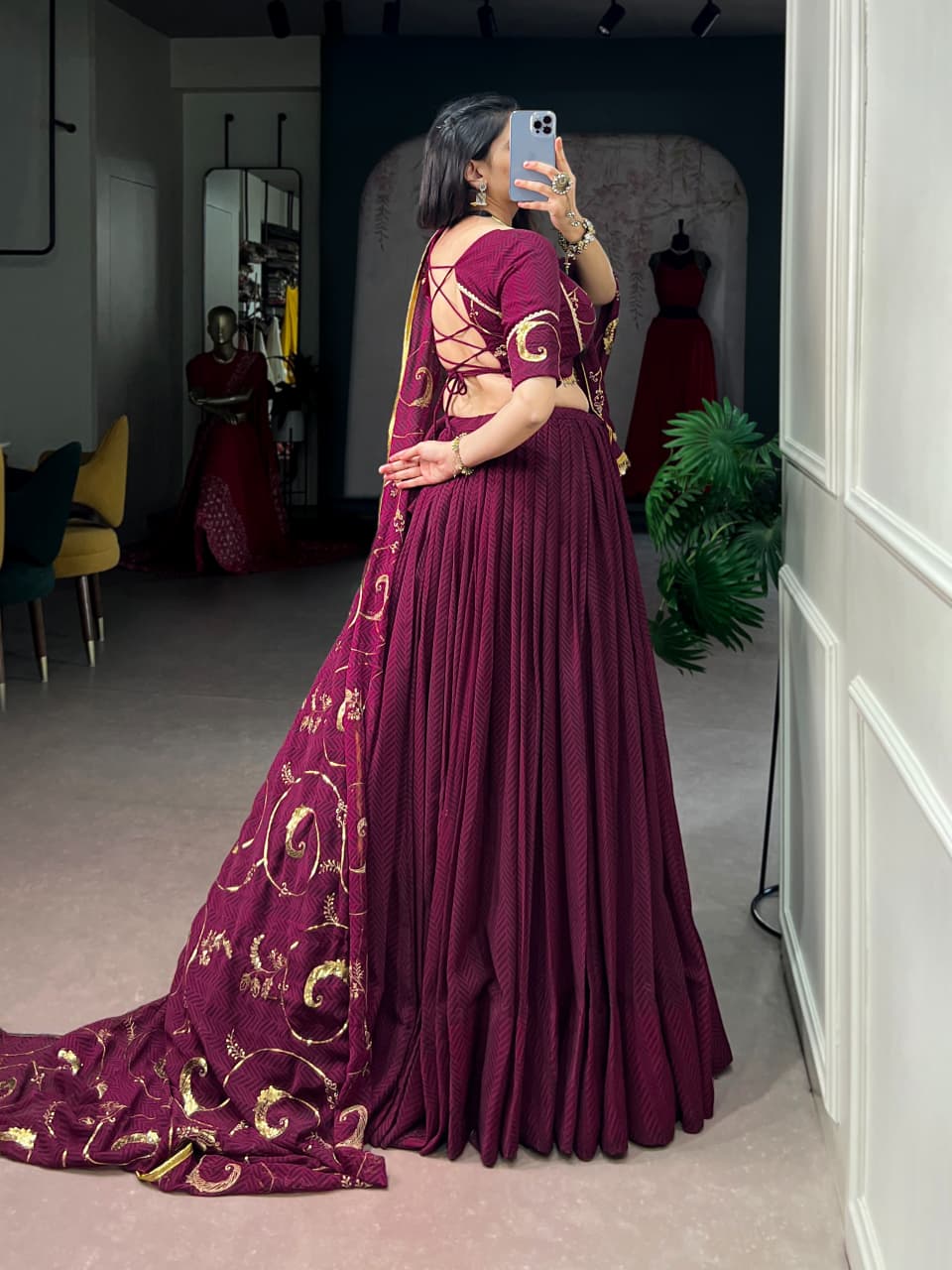 SM SEQUINS & THREAD EMBROIDERY LEHENGA SET
