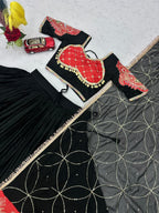 SM Rayon Cotton Chaniya Choli with Jacket & Embroidered Dupatta
