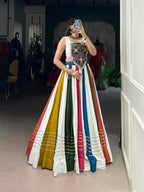 SM Rayon Chaniya Choli with Original Mirror Work & Kodi Lace Blouse