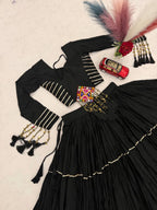 SM Pure Cotton Navratri Lehenga Choli Set with Padded Blouse