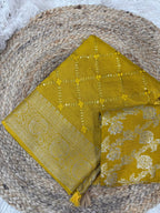 SM Pure Viscose Russian Mysore Crepe Saree