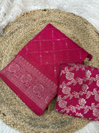 SM Pure Viscose Russian Mysore Crepe Saree