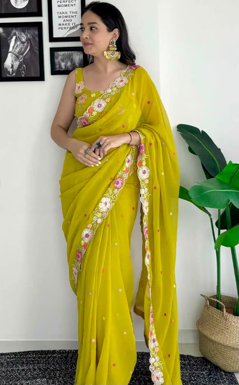 SM Trending Heavy Soft Georgette Party Wear Sarees