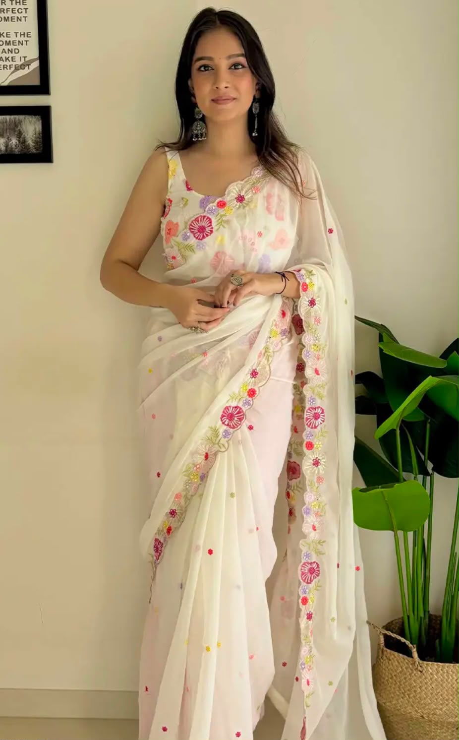 SM Trending Heavy Soft Georgette Party Wear Sarees
