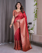 SM Pure Banarasi Silk Saree with Elegant Zari Weaving