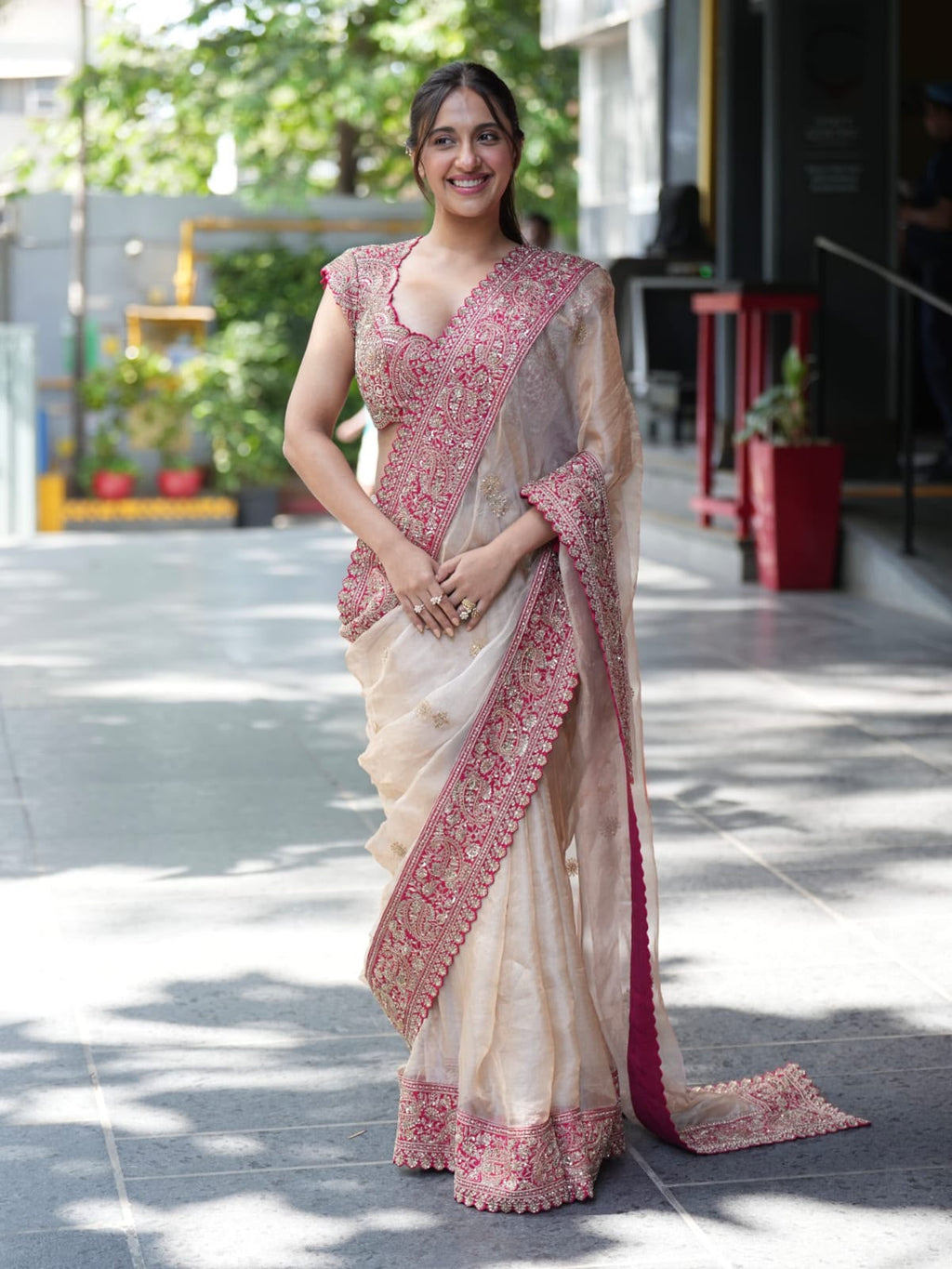 SM Designer Coding Embroidery and Sequence Work Soft Silk Saree