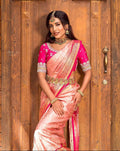 SM Festive Jacquard Work Soft Lichi Silk Saree with Designer Pallu