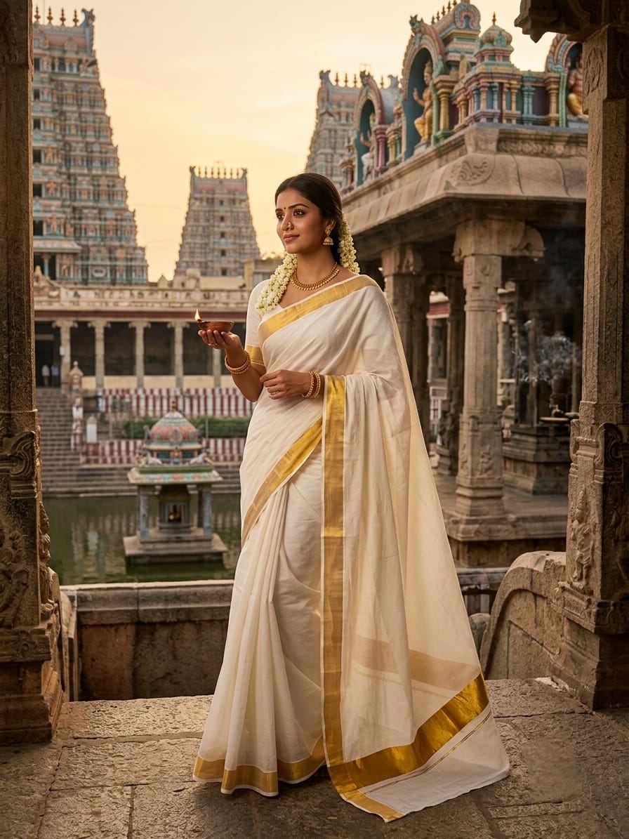 SM Butter Soft Pure Cotton Saree with Original Zari Pallu