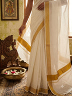 SM Butter Soft Pure Cotton Saree with Original Zari Pallu