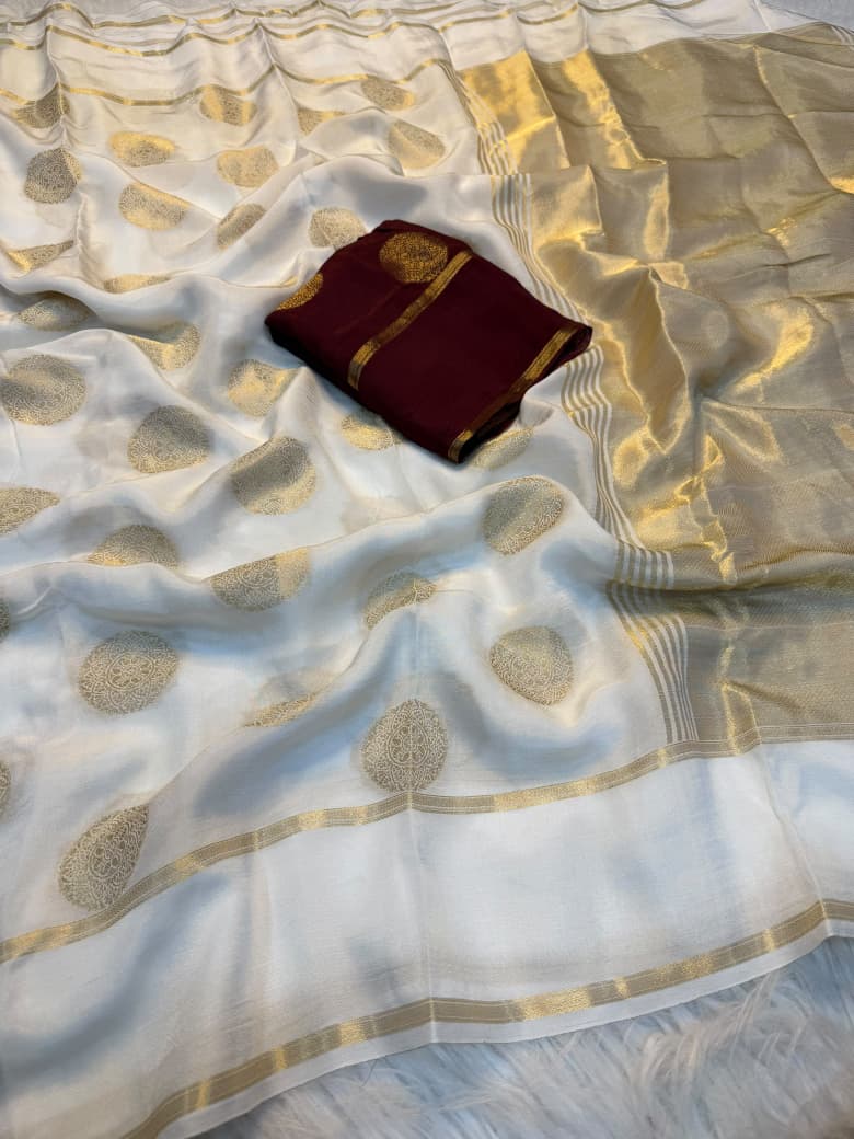 SM Pure Viscose Russian Dola Silk Saree