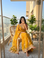 SM Jhamkudi Heavy Fendy Satin Lehariya Sequence Saree