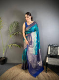 SM Premium Kanjivaram Soft Silk Saree with Copper Zari Jaal Weaving