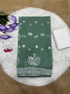 SM Soft Georgette Embroidered Chikankari Saree