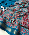 SM Bandhej 3D Digital Print Marshmallow Silk Saree