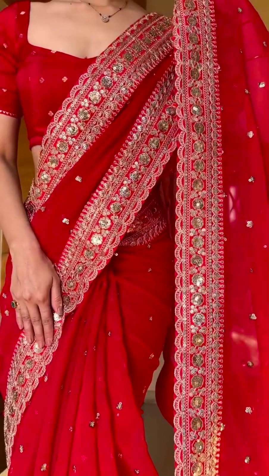SM Designer Party Wear Rangoli Silk Saree with Zari, Coding & Sequins Embroidery Border