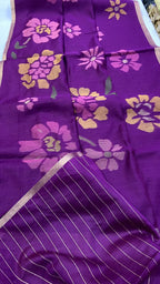 SM Authentic Jamdani-Inspired Cotton Feel Woven Jaal Saree