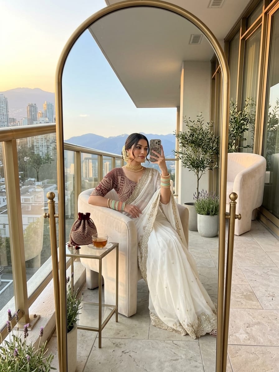 SM Pranjal Designer Soft Fandy Satin Saree with 3mm Sequins Embroidery Jaal