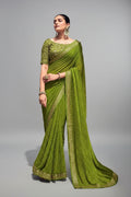 SM Elegant Georgette Dyed Sarees