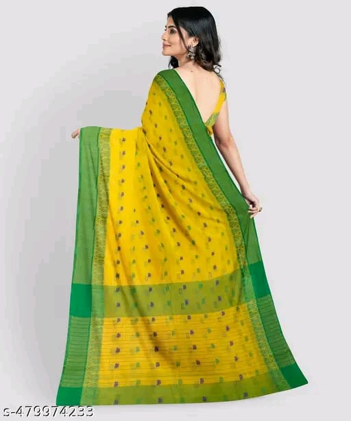 SM Women Cotton Saree Without Blouse