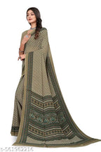 SM Women Crepe Printed Saree