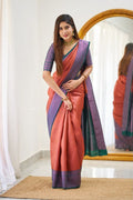 SM Soft Lichi Silk Saree with Rich Jacquard Pallu