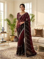 SM Designer Leheriya Padding Fendy Chiffon Saree